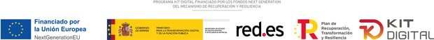 Proyecto financiado por el Kit Digital · Plan de Recuperación, Transformación y Resiliencia